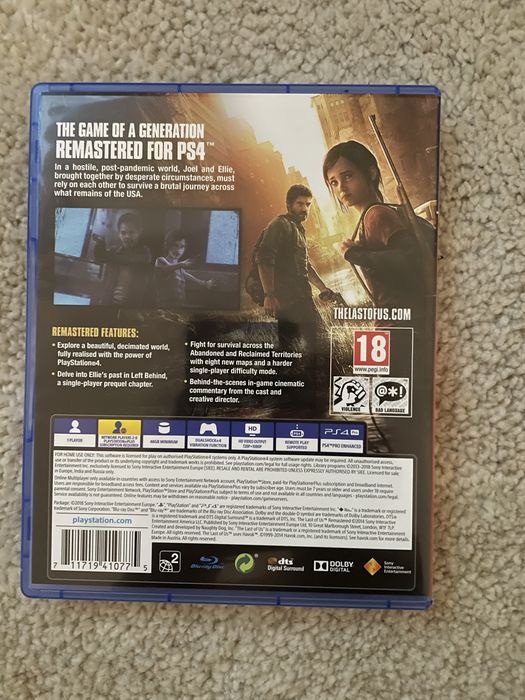The last of us jogo para Playstation 4