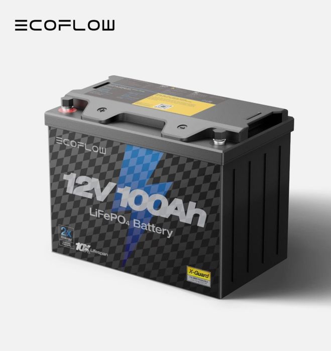 Ecoflow 12V 100Ah LiFePO4 акумулятор батарея Оригінал зі США