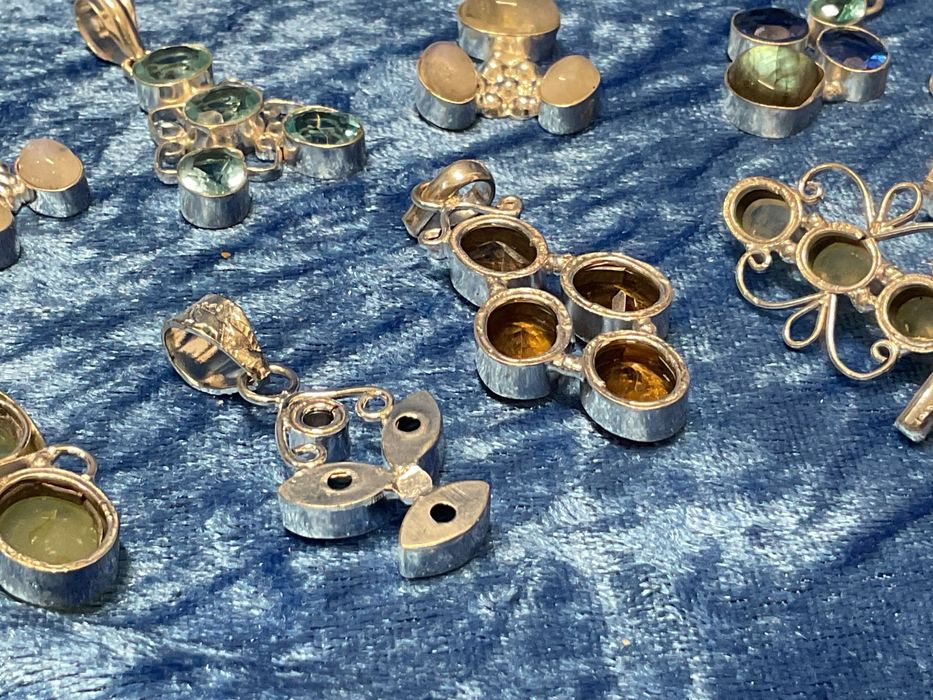 Pendentes prata média 4/5 cm