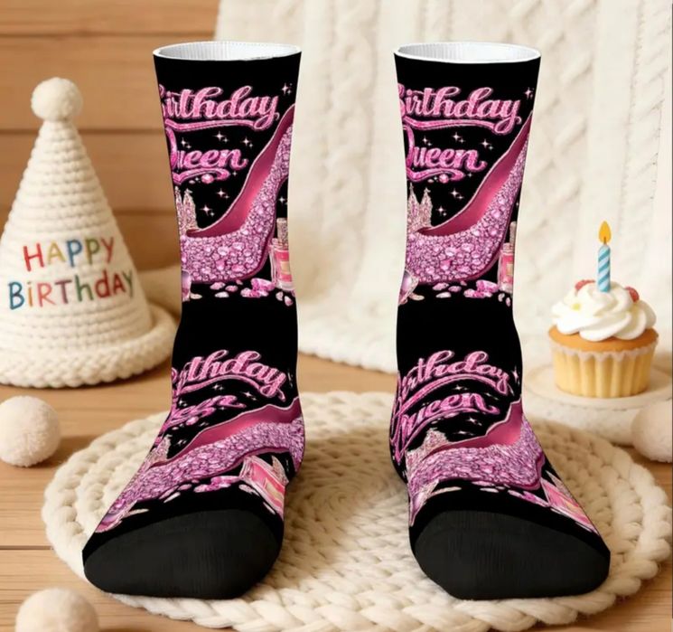 Nowe Skarpetki Birthday Quen Prezent urodziny