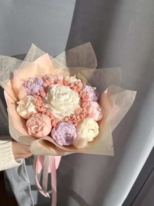 Bukiety ze świec sojowych