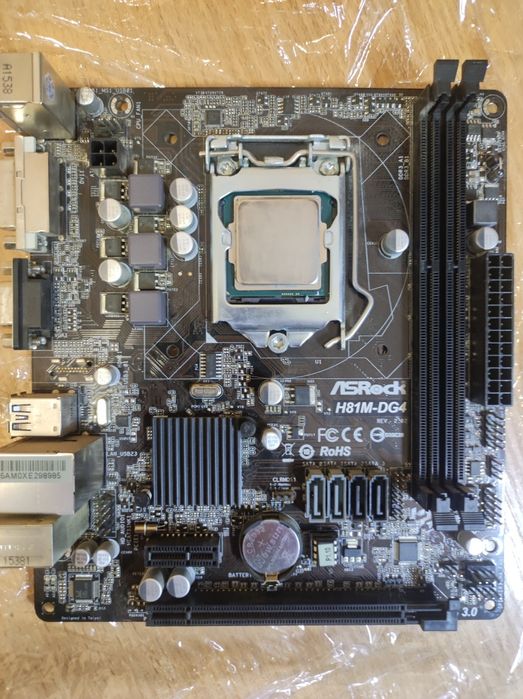 Материнка+проц i3-4170