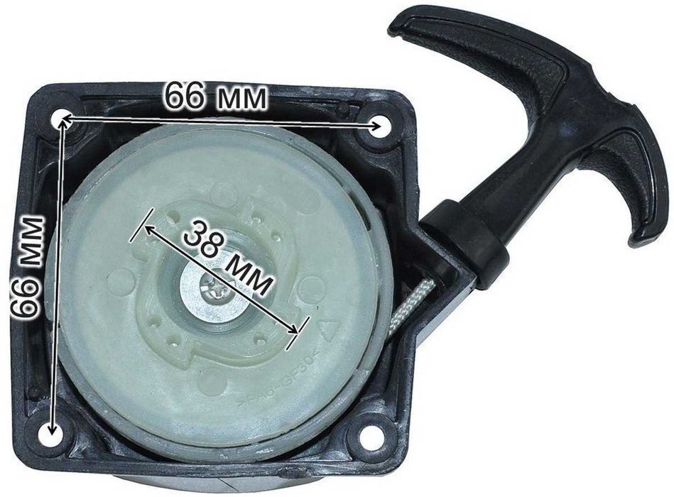 Стартер бензокосы плавный пуск 4 зацепа (МЦ - 66*66мм), стар105