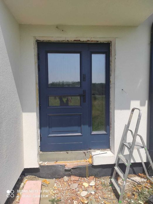 Drzwi zewnętrzne dębowe_ Czyste Powietrze_Pomiar_montaż_dostawa Gratis