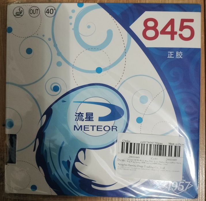 Czopy krótkie METEOR 845 niebieskie tenis stołowy