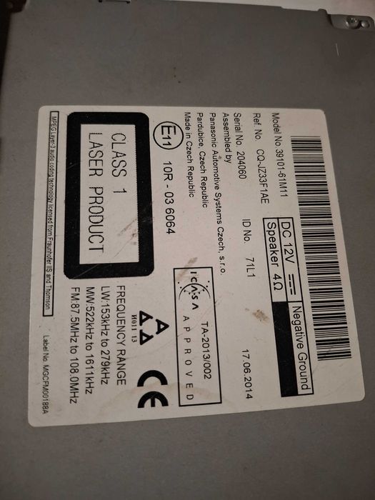 Głośnik glosniki samochodowe uszkodzone