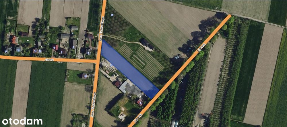 Działka budowlana 4520m² z mediami – pohled 3
