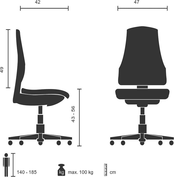 Fotel krzesło dziecięce obrotowe do biurka HJH Office City 15