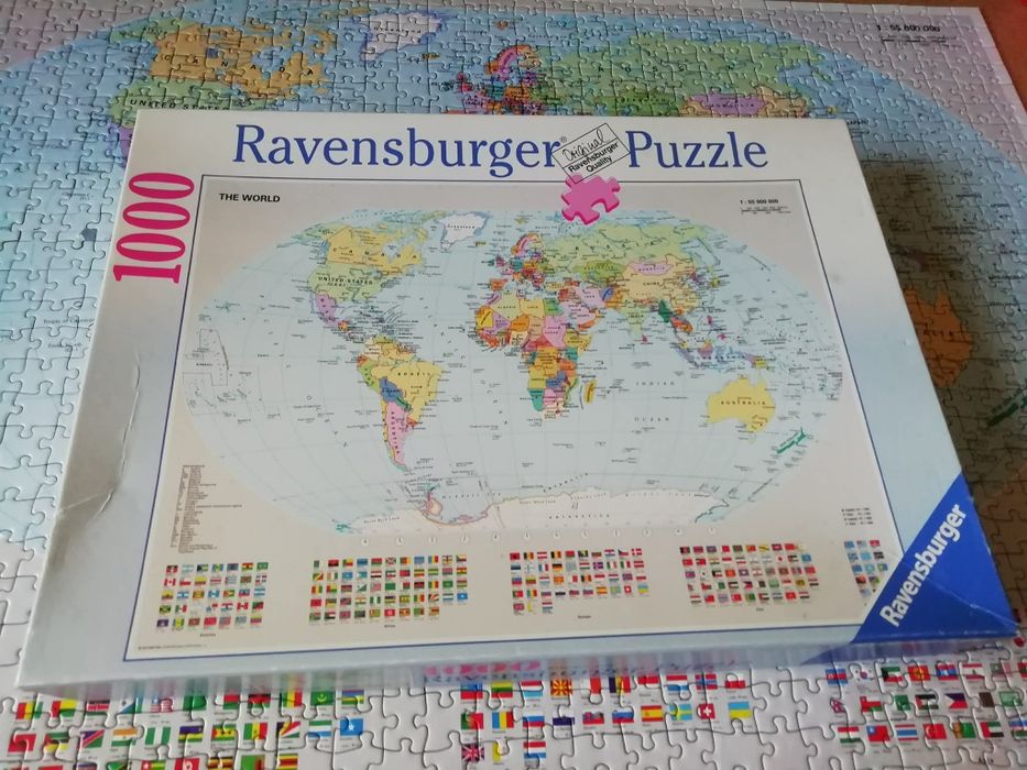 Puzzle 1000 Ravensburger Mapa
