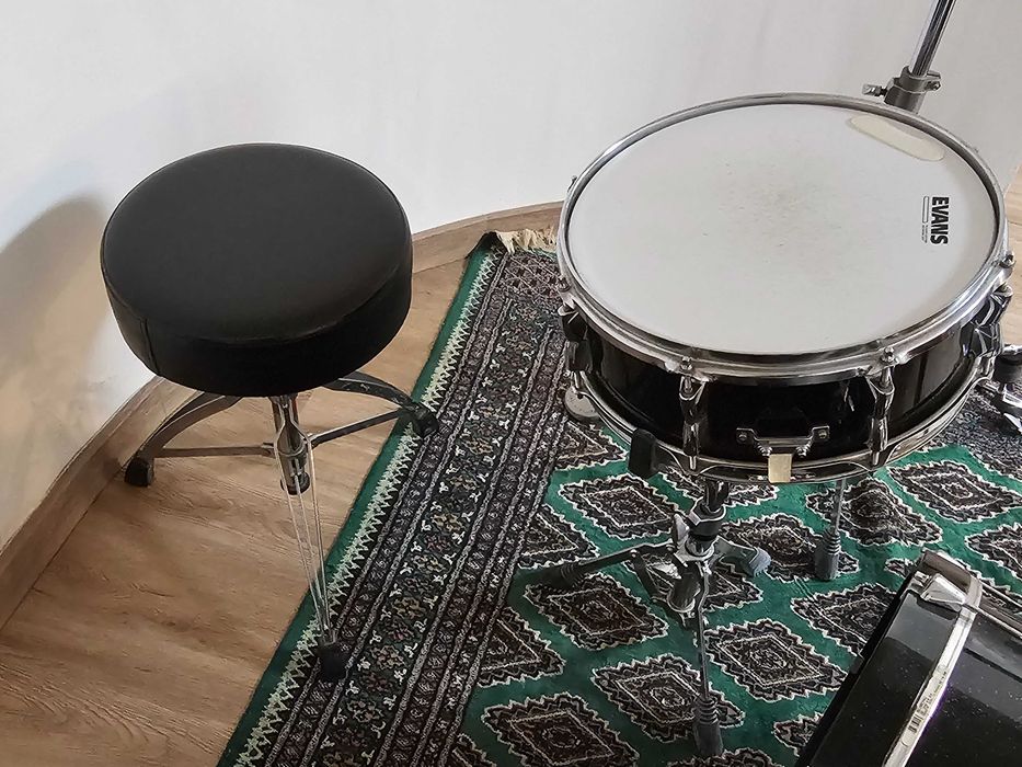 Bateria Yamaha Stage Custom Advantage + 9 Pratos Sabian + Anatolian +, Banco, Ferragens extra