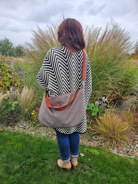 Duża torba na ramię handmade