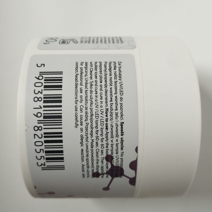 Nowy żel do paznokci Claresa 90 g duży soft & easy  milky white mleczny