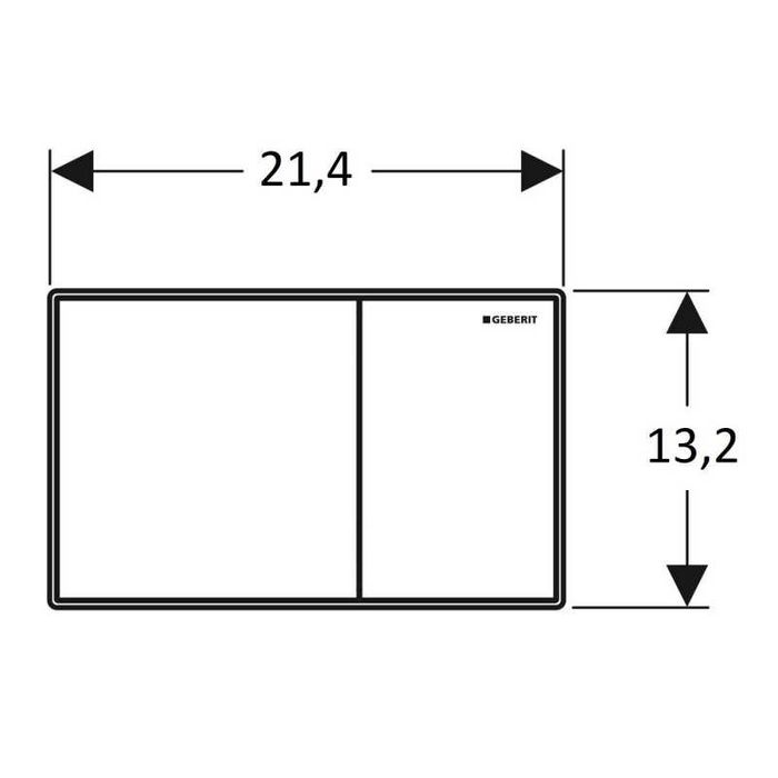 Geberit Sigma60 Przycisk WC prostokątny lava115.640.JK.1