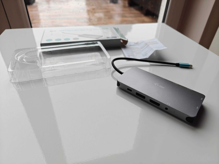 i-tec USB-C Metal Nano Dock 2x DP 1x HDMI 4K LAN Audio PD 100W Stacja dokująca