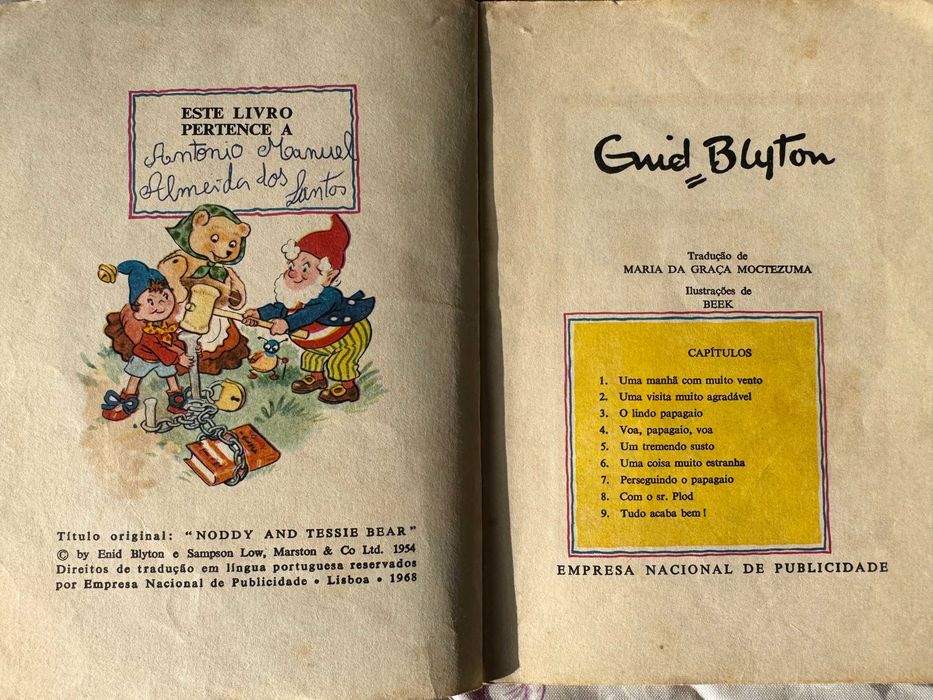 Livro antigo Nodi "Nodi e a Ursinha Tété"