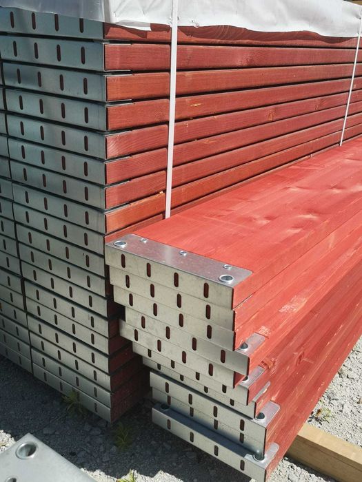 Szczytowe rusztowanie stalowe podest 2,5m nowe Plettac 8x10 zestaw