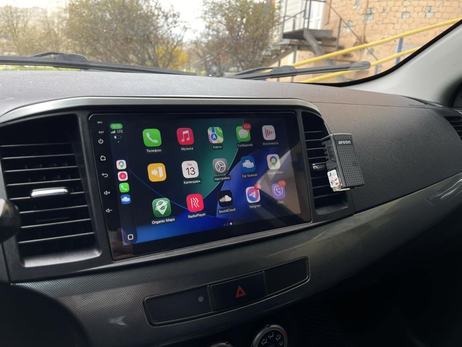 Автомагнитола Mitsubishi Lancer андроид магнитола 9/10 дюймів 4/32, CarPlay Android auto