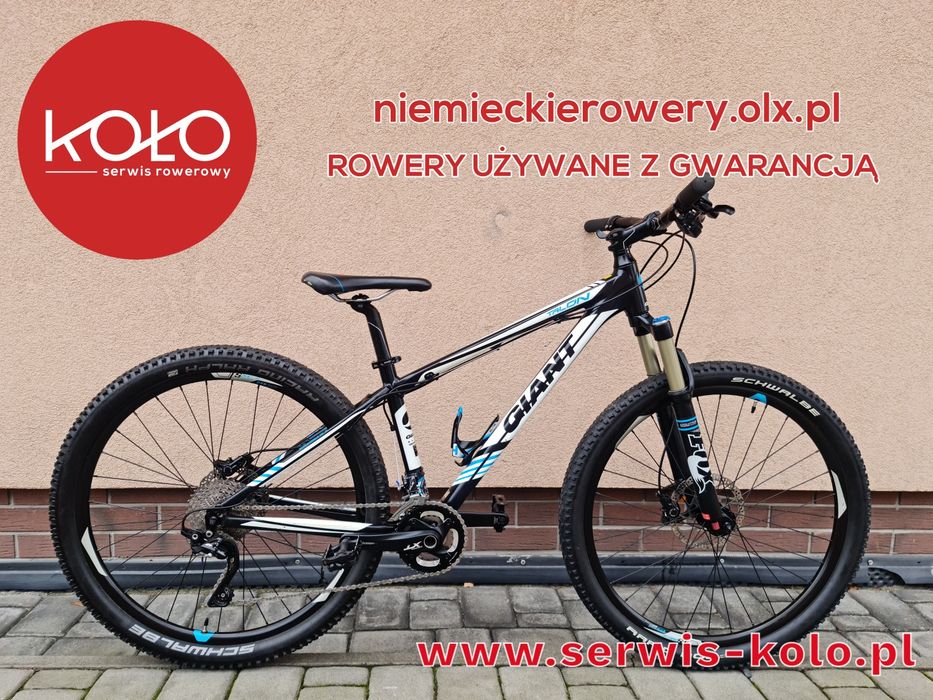 Rower górski MTB GIANT koła 27,5 SHIMANO DEORE XT fox aluminium okazja