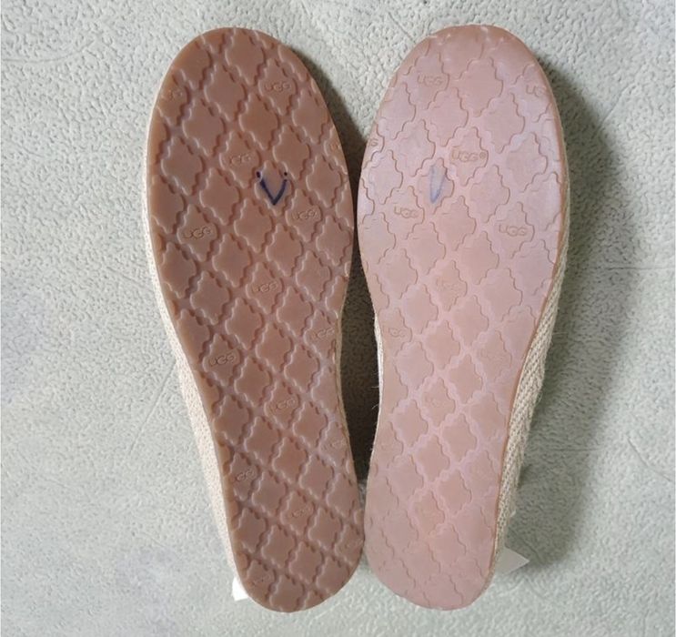 Оригинальные балетки ugg натуральный лён