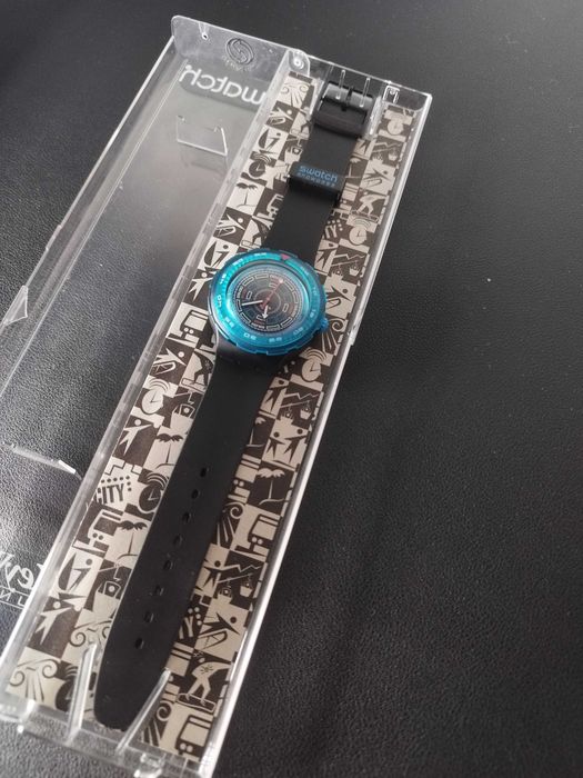 Relógio de pulso Swatch Scuba 200 Snowpass Shock