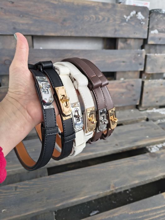 Ремінь новий жіночий  стильний трендовий з пряжкою замочком як herm*es