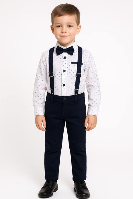 Elegancki komplet dla chłopca 4 części uroczystości