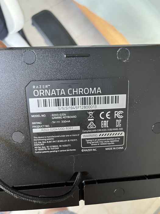 Teclado ornata chroma