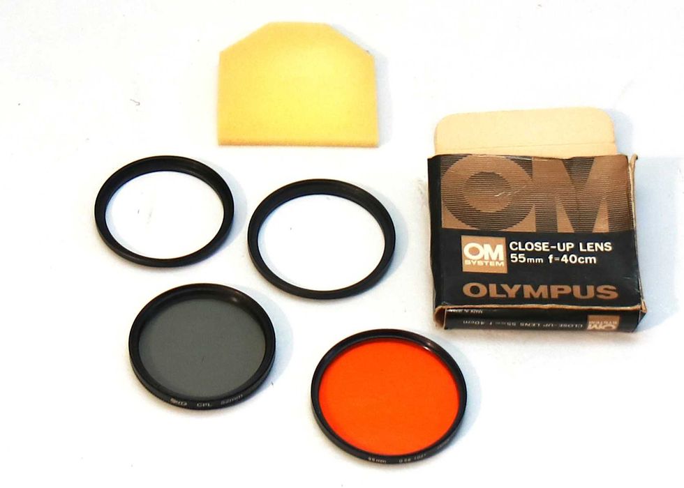 Filtros Close-Up 55mm Polarizador 52mm e anéis de adaptação