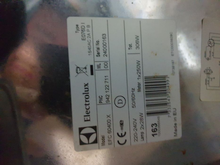 Filtro exaustor Eletrolux novo