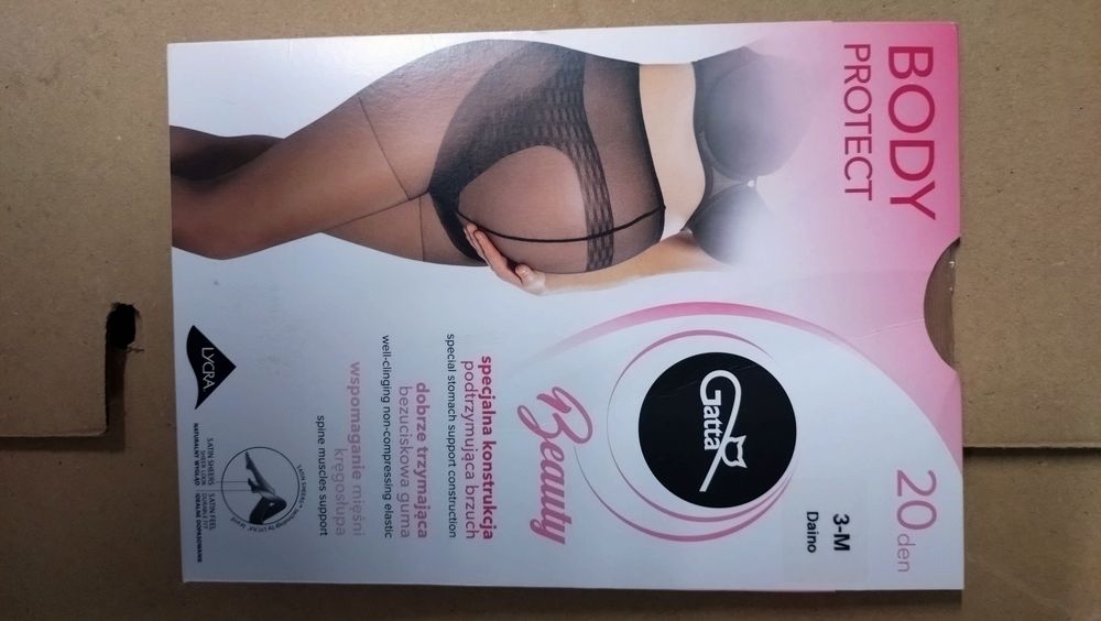 Gatta rajstopy ciążowe BODY PROTECT 20 den 3-M Nowe