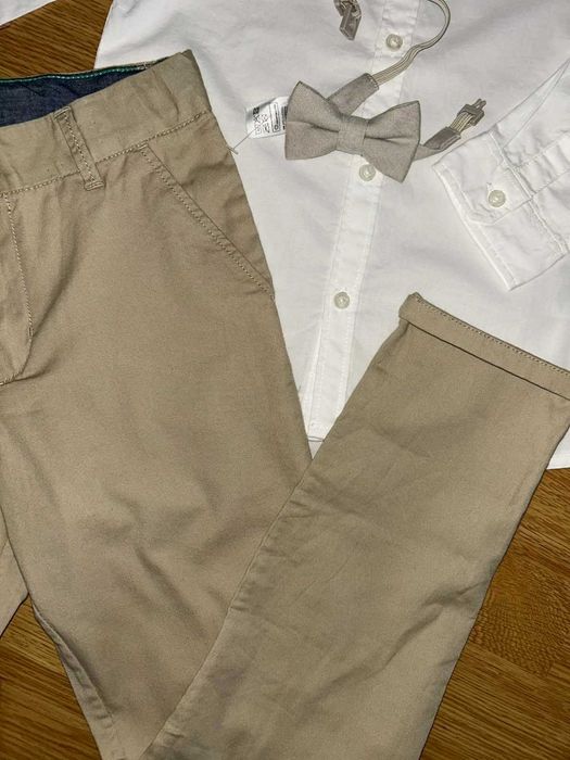 Красиві світлі брючки і сорочки H&M 134