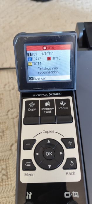 Impressora Epson DX8400 c/ Oferta de 4 tinteiros Pretos