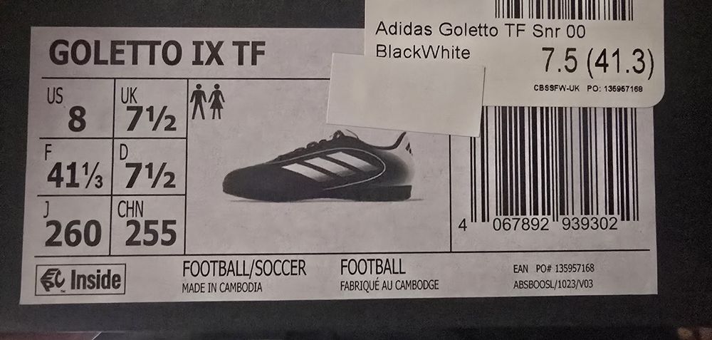Adidas Goletto IX TF rozmiar 41 1/3