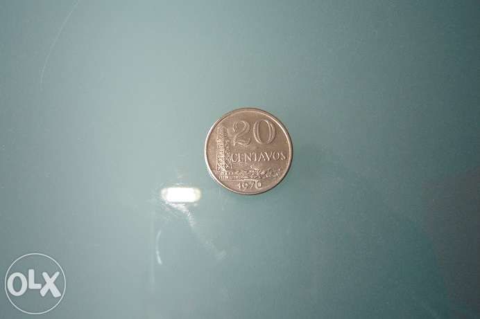 Moeda - 20 centavos do Brasil de 1970