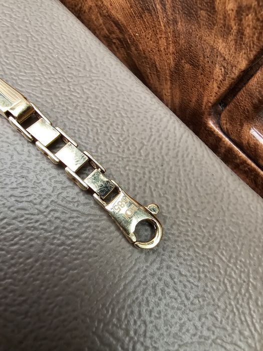 Złota bransoletka męska 585 14K | 10,24 g | 21 cm | 5 mm