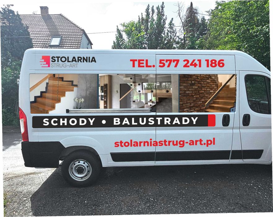 Reklama na samochód oklejanie busów witryn montaż reklam cała Warszawa