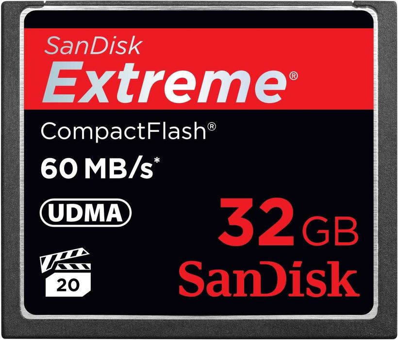 Karta pamięci CF Compact Flash Sandisk 32 GB Extreme UDMA 60MB/s 400x (SDCFX-032G)