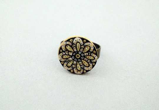 Anel mandala ajustável