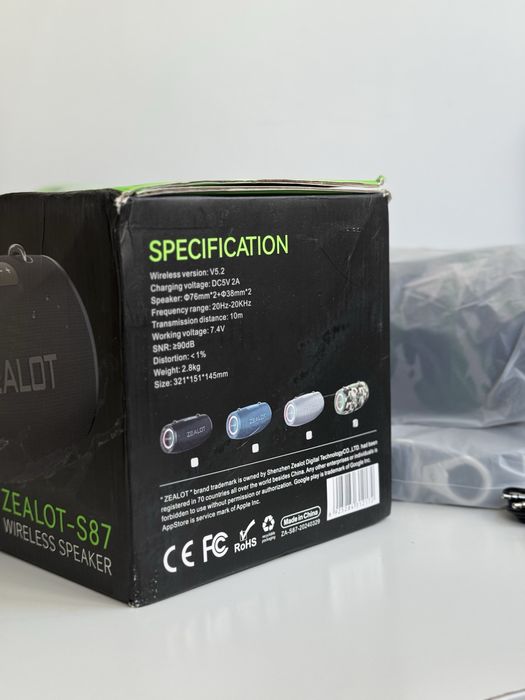 ZEALOT S87 80W портативна Bluetooth колонка