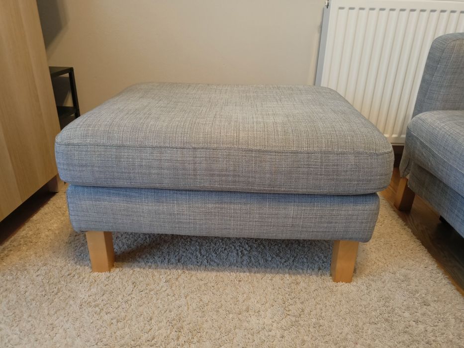Sofa Karlstad Ikea rozkładana zdejmowane pokrycie + podnóżek