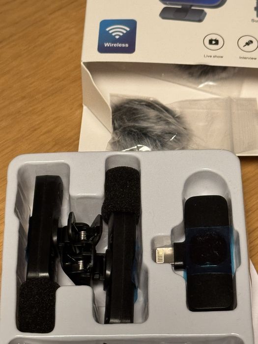 Zestaw 2 bezprzewodych mikrofonów dla iPhone