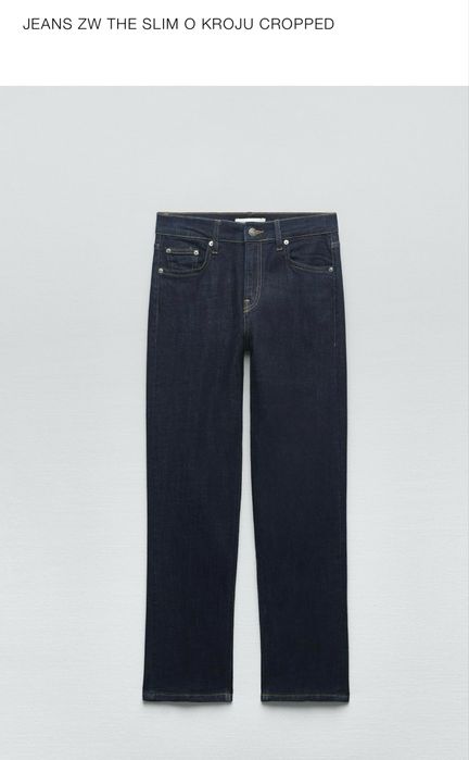 ZARA jeansy damskie o kroju cropped r 36 stan bdb