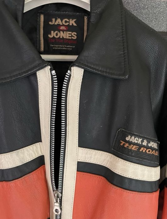 Kurtka skórzana Jack & Jones XXL!