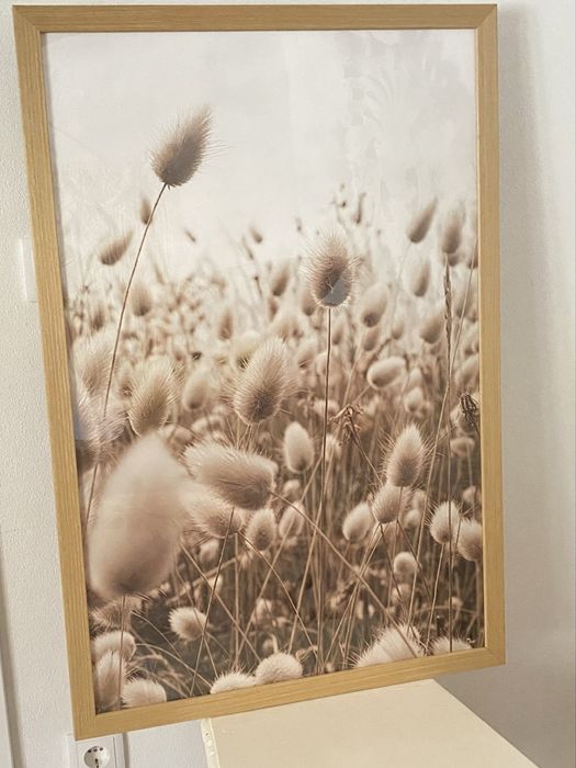 Vários quadros com tela boho