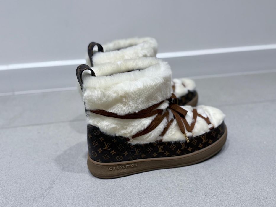 Louis vuitton sniegowce buty zimowe z futrem LV