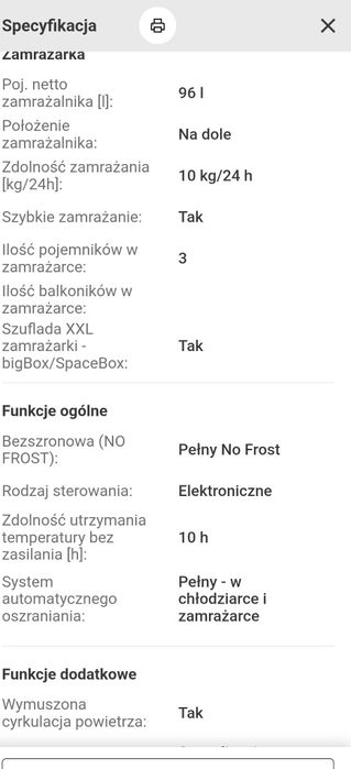 Chłodziarko zamrażarka Gorenje