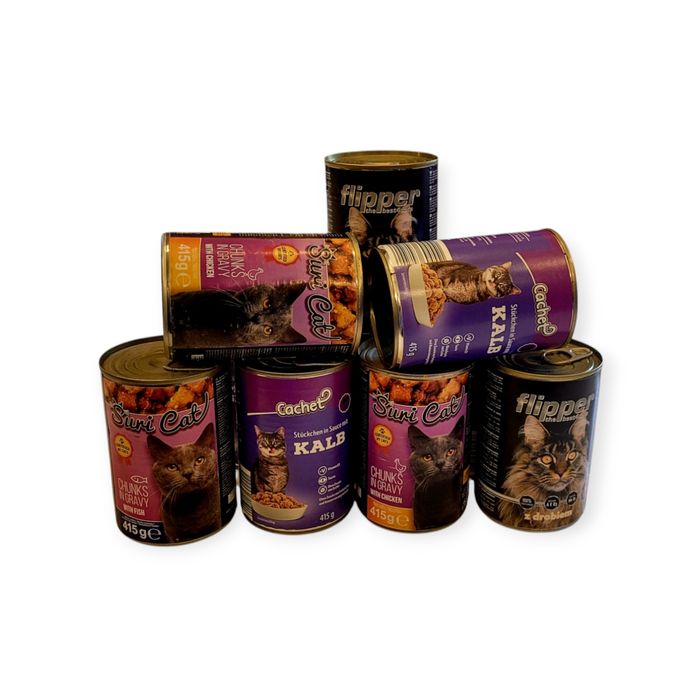 Karma dla kota 16 puszek mix