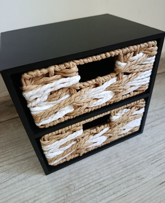 Komoda dwie szuflady Boho style szkatułka