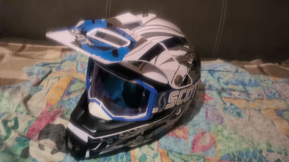 Кроссовый эндуро мото шлем