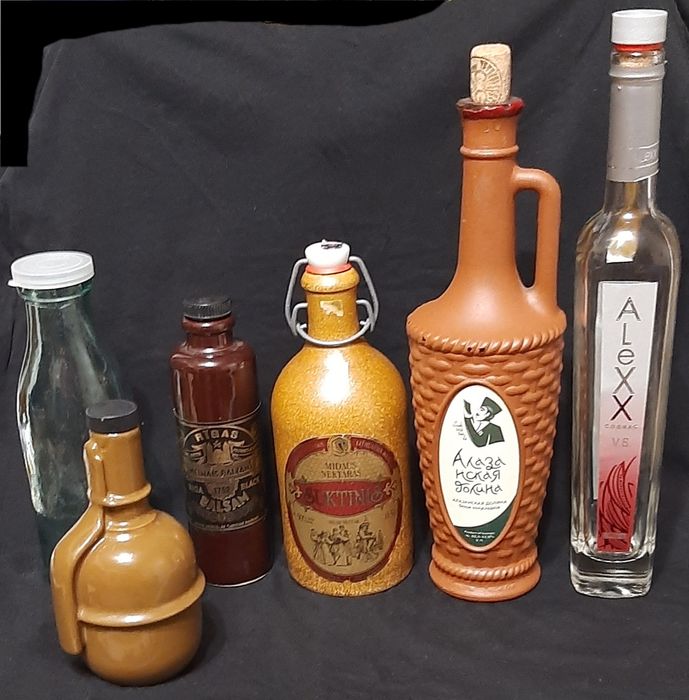 Чашки Бутылки Графины дешево Мини бутылочки Чашки времен ссср